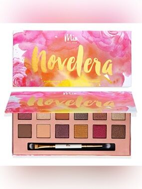 NIB MIA Del Mar Novelera Eyeshadow Palette + Dual Ended Brush